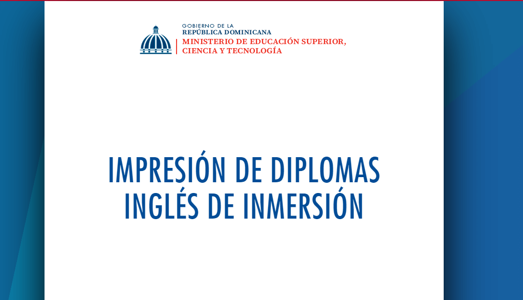 Ingles por Inmersión (IMPRESIÓN DE DIPLOMAS)